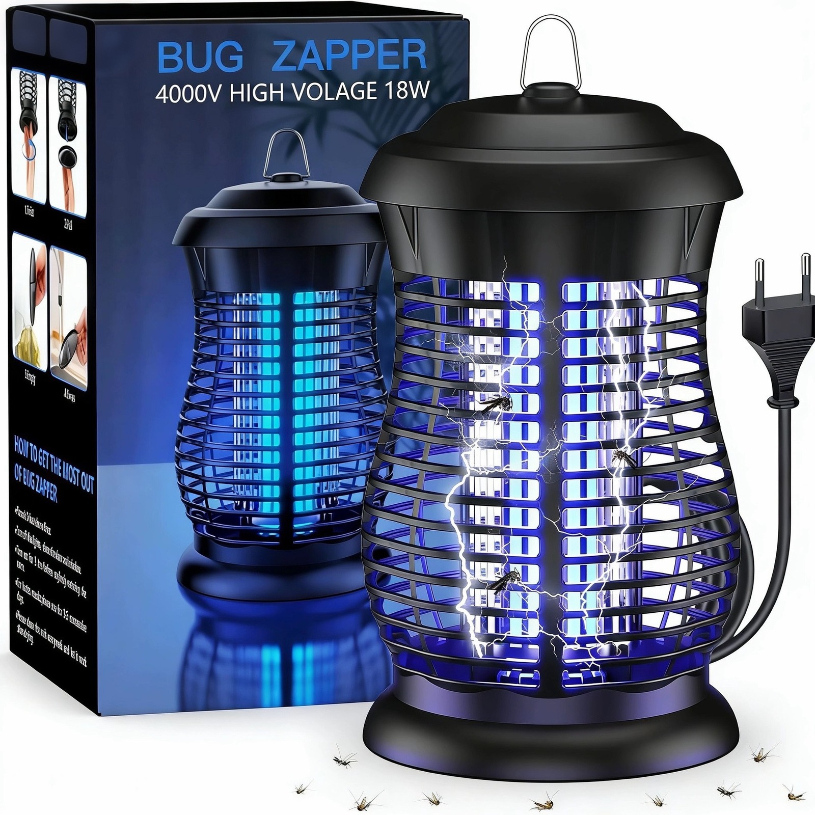 18W Waterproof 4200V Bug Zapper